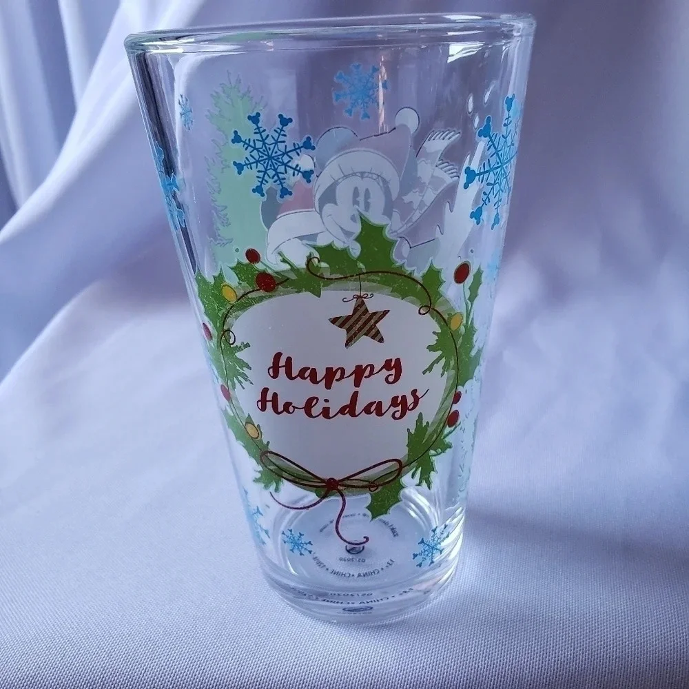 Zak!DISNEY MICKEY & MINNIE MOUSE PINT GLASSWARE SET 16OZ